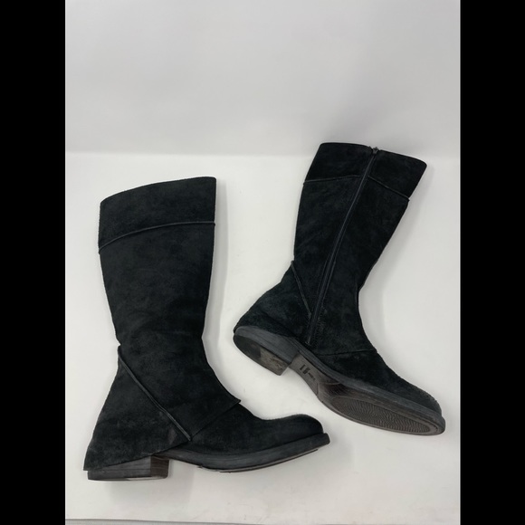 Vera Wang Oiled Suede Spat Tall Boots🖤 - Picture 6 of 14